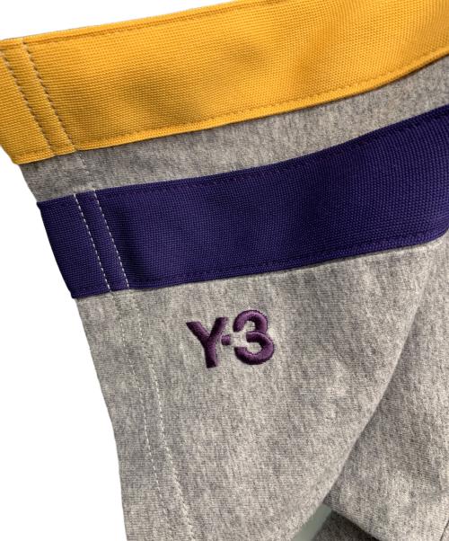 Y-3（ワイスリー）Y-3 (ワイスリー) adidas (アディダス) リンガーネックTシャツ グレー サイズ:Sの古着・服飾アイテム