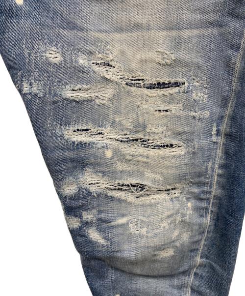 DSQUARED2（ディースクエアード）DSQUARED2 (ディースクエアード) スキニーデニムパンツ ネイビー サイズ:42の古着・服飾アイテム