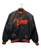 KEBOZケボズ）の古着「スタジャン」｜ブラック×オレンジ