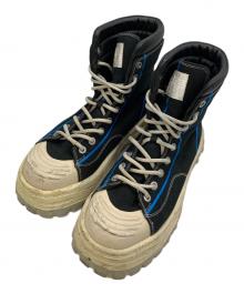 Eytys（エイティーズ）の古着「ハイカットスニーカー」｜ブラック×ブルー