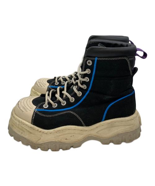 Eytys（エイティーズ）Eytys (エイティーズ) ハイカットスニーカー ブラック×ブルー サイズ:26.8の古着・服飾アイテム