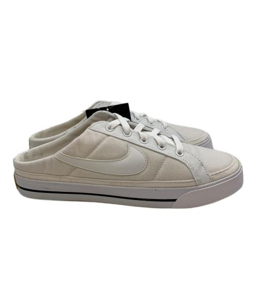 NIKE（ナイキ）NIKE (ナイキ) コート レガシー ミュール ホワイト サイズ:25.5 未使用品の古着・服飾アイテム