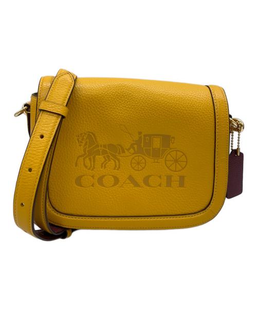 COACH（コーチ）COACH (コーチ) サドル バッグ ウィズ ホース アンド キャリッジ イエローの古着・服飾アイテム