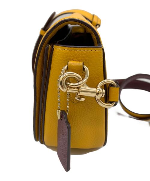 COACH（コーチ）COACH (コーチ) サドル バッグ ウィズ ホース アンド キャリッジ イエローの古着・服飾アイテム