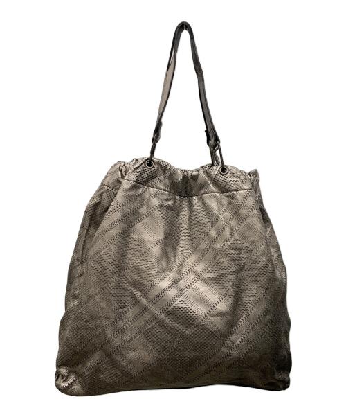 BURBERRY（バーバリー）BURBERRY (バーバリー) トートバッグ シルバーの古着・服飾アイテム