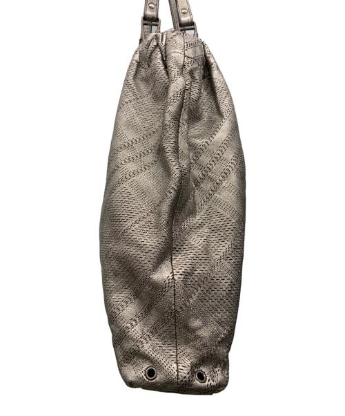 BURBERRY（バーバリー）BURBERRY (バーバリー) トートバッグ シルバーの古着・服飾アイテム