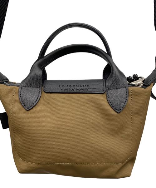LONGCHAMP（ロンシャン）LONGCHAMP (ロンシャン) ショルダーバッグ オークル×ブラックの古着・服飾アイテム