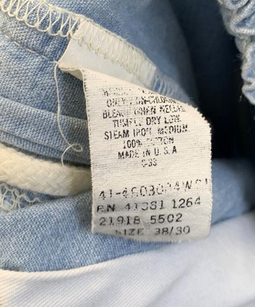 POLO RALPH LAUREN（ポロ・ラルフローレン）POLO RALPH LAUREN (ポロ・ラルフローレン) タックデニムパンツ スカイブルー サイズ:38/30の古着・服飾アイテム