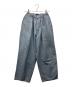 POLO RALPH LAUREN（ポロ・ラルフローレン）の古着「タックデニムパンツ」｜スカイブルー