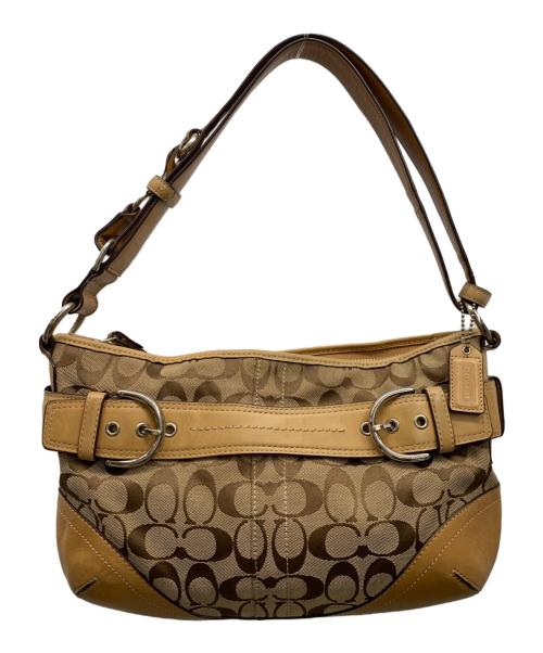 COACH（コーチ）COACH (コーチ) ハンドバッグ ベージュの古着・服飾アイテム