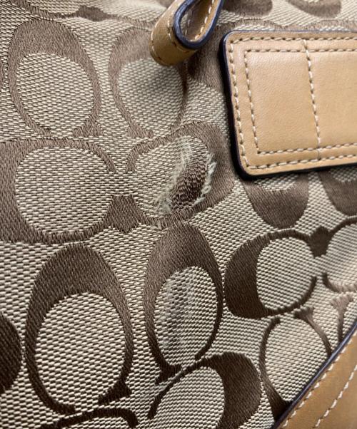 COACH（コーチ）COACH (コーチ) ハンドバッグ ベージュの古着・服飾アイテム