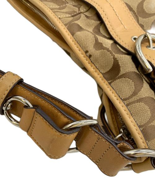 COACH（コーチ）COACH (コーチ) ハンドバッグ ベージュの古着・服飾アイテム