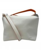 KITAMURAキタムラ）の古着「ショルダーバッグ」｜ホワイト×オレンジ