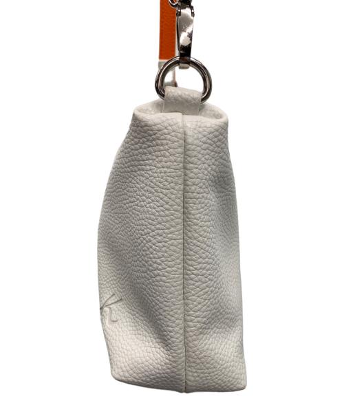 KITAMURA（キタムラ）KITAMURA (キタムラ) ショルダーバッグ ホワイト×オレンジの古着・服飾アイテム