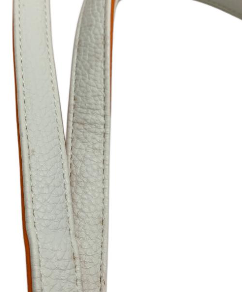 KITAMURA（キタムラ）KITAMURA (キタムラ) ショルダーバッグ ホワイト×オレンジの古着・服飾アイテム