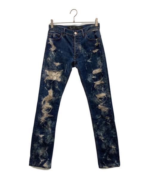 TOSHIKI AOKI（トシキアオキ）TOSHIKI AOKI (トシキアオキ) FAGASSENT (ファガッセン) デニムパンツ ネイビー サイズ:2の古着・服飾アイテム