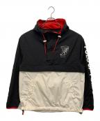 POLO RALPH LAURENポロ・ラルフローレン）の古着「P-WING GRAPHIC PULLOVER JACKET」｜ブラック×ホワイト×レッド