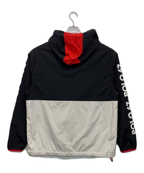 POLO RALPH LAUREN（ポロ・ラルフローレン）POLO RALPH LAUREN (ポロ・ラルフローレン) P-WING GRAPHIC PULLOVER JACKET ブラック×ホワイト×レッド サイズ:Sの古着・服飾アイテム