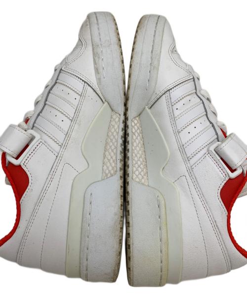 adidas（アディダス）adidas (アディダス) ローカットスニーカー ホワイト×レッド サイズ:28.5の古着・服飾アイテム