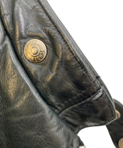 Schott（ショット）Schott (ショット) ライダースジャケット ブラック サイズ:38の古着・服飾アイテム