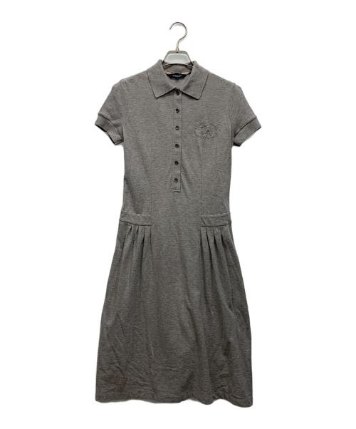 BURBERRY LONDON（バーバリーロンドン）BURBERRY LONDON (バーバリーロンドン) 半袖ワンピース グレー サイズ:38の古着・服飾アイテム