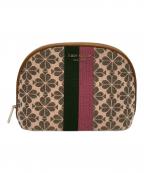 Kate Spadeケイトスペード）の古着「コスメポーチ」｜ブラウン