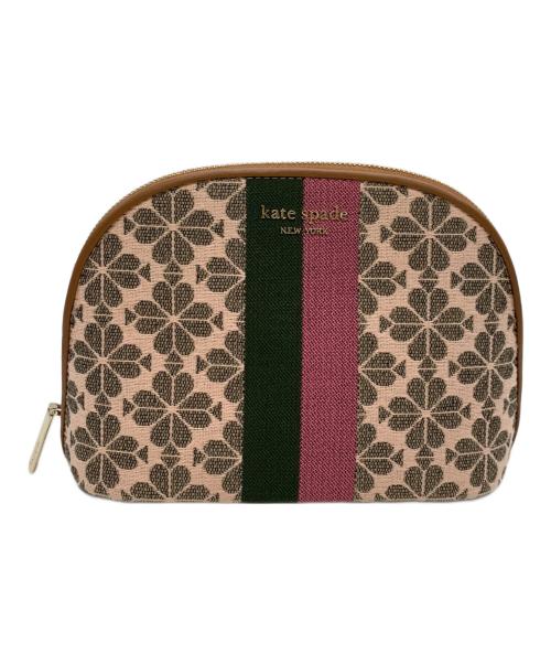 Kate Spade（ケイトスペード）Kate Spade (ケイトスペード) コスメポーチ ブラウンの古着・服飾アイテム
