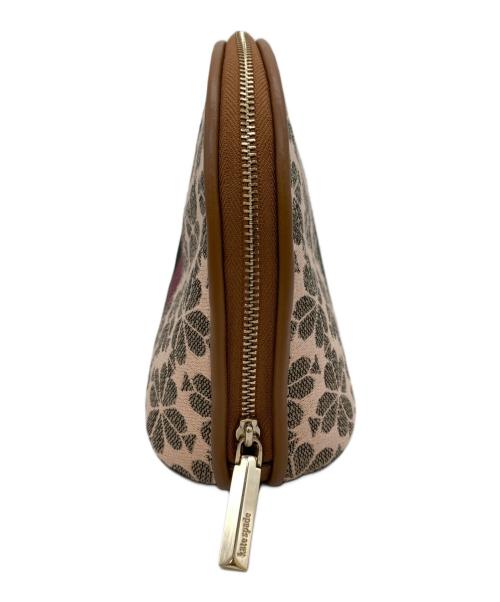 Kate Spade（ケイトスペード）Kate Spade (ケイトスペード) コスメポーチ ブラウンの古着・服飾アイテム
