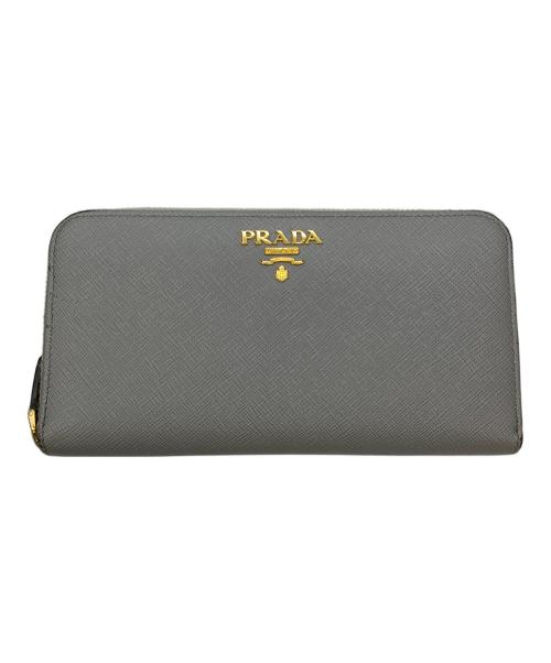 PRADA（プラダ）PRADA (プラダ) 長財布 グレーの古着・服飾アイテム