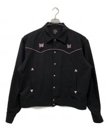 Needles（ニードルズ）の古着「パイピングカウボーイジャケット」｜ブラック×ピンク