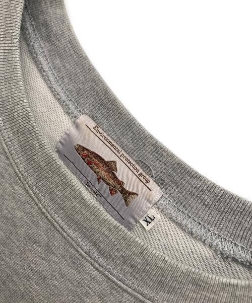 BROOK（ブルック）BROOK (ブルック) スウェット ライトグレー サイズ:XLの古着・服飾アイテム