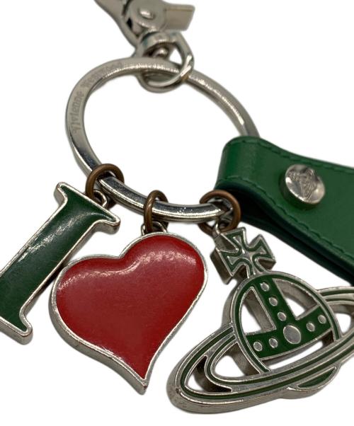 Vivienne Westwood（ヴィヴィアンウエストウッド）Vivienne Westwood (ヴィヴィアンウエストウッド) I LOVE ORB キーリング グリーンの古着・服飾アイテム