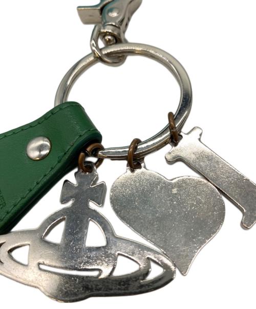 Vivienne Westwood（ヴィヴィアンウエストウッド）Vivienne Westwood (ヴィヴィアンウエストウッド) I LOVE ORB キーリング グリーンの古着・服飾アイテム