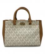 MICHAEL KORSマイケル・コース）の古着「2WAYバッグ」｜ホワイト×ブラウン