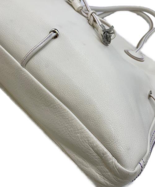 CIMABUE（チマブエ）CIMABUE (チマブエ) レザートートバッグ ホワイトの古着・服飾アイテム