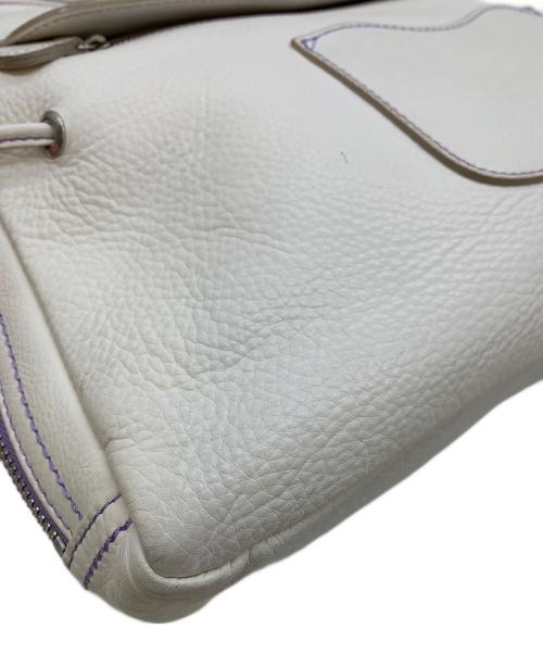 CIMABUE（チマブエ）CIMABUE (チマブエ) レザートートバッグ ホワイトの古着・服飾アイテム