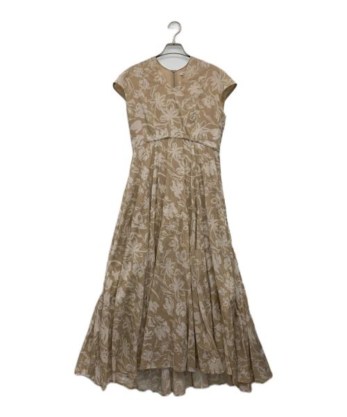 MARIHA（マリハ）MARIHA (マリハ) ノースリーブワンピース アイボリー×ホワイト サイズ:38の古着・服飾アイテム