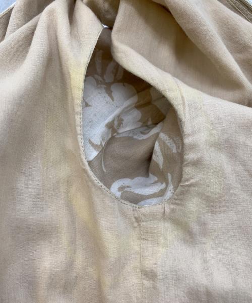 MARIHA（マリハ）MARIHA (マリハ) ノースリーブワンピース アイボリー×ホワイト サイズ:38の古着・服飾アイテム