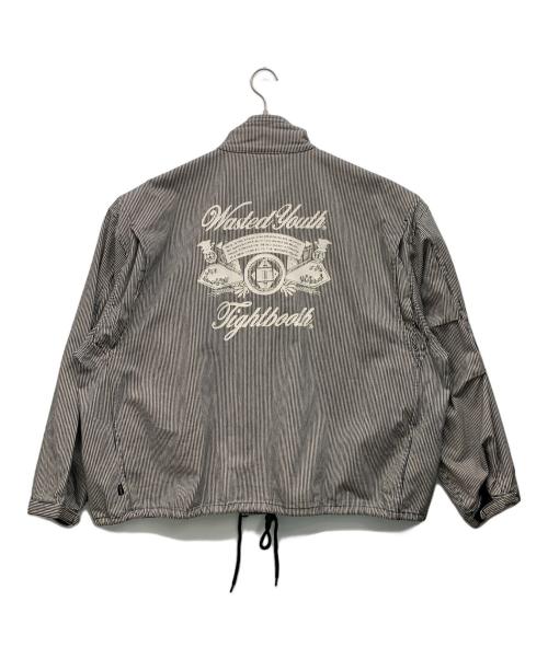 WASTED YOUTH（ウェイステッドユース）Wasted Youth (ウエステッド ユース) TIGHTBOOTH PRODUCTION (タイトブースプロダクション) ワークジャケット ネイビー サイズ:XLの古着・服飾アイテム