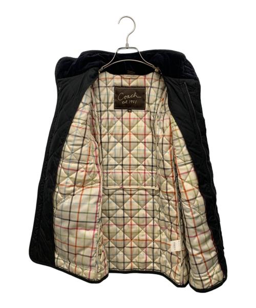COACH（コーチ）COACH (コーチ) キルティングコート ブラック サイズ:XSの古着・服飾アイテム
