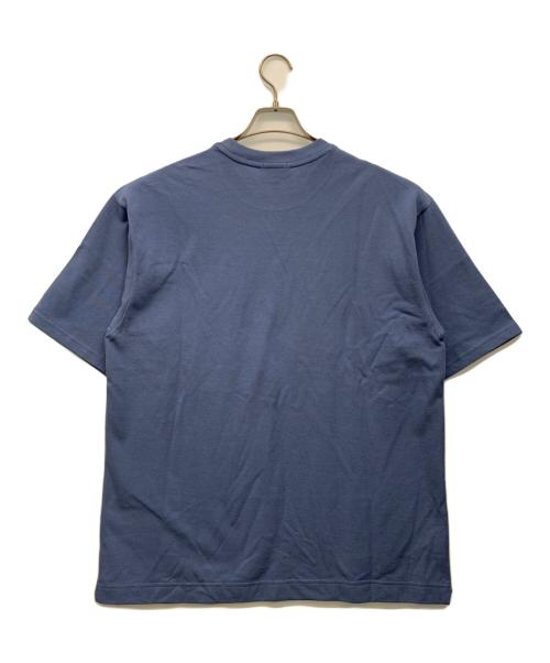 LACOSTE（ラコステ）LACOSTE (ラコステ) 別注 moss stitch loose T-shirts ブルー サイズ:US/S 未使用品の古着・服飾アイテム