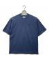 LACOSTE（ラコステ）の古着「別注 moss stitch loose T-shirts」｜ブルー