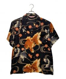百花繚乱（ヒャッカリョウラン）の古着「アロハシャツ」｜ブラック