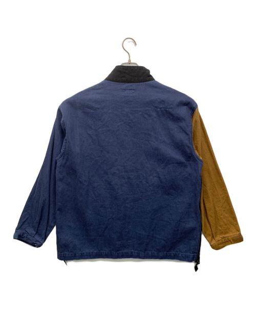 Manastash（マナスタッシュ）Manastash (マナスタッシュ) アノラックパーカー ブラック×ネイビー サイズ:Mの古着・服飾アイテム