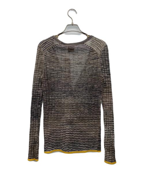 TORY BURCH（トリーバーチ）TORY BURCH (トリーバーチ) カーディガン グレー×ネイビー サイズ:XS 未使用品の古着・服飾アイテム