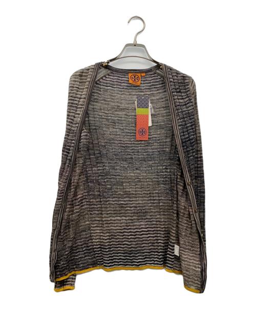 TORY BURCH（トリーバーチ）TORY BURCH (トリーバーチ) カーディガン グレー×ネイビー サイズ:XS 未使用品の古着・服飾アイテム