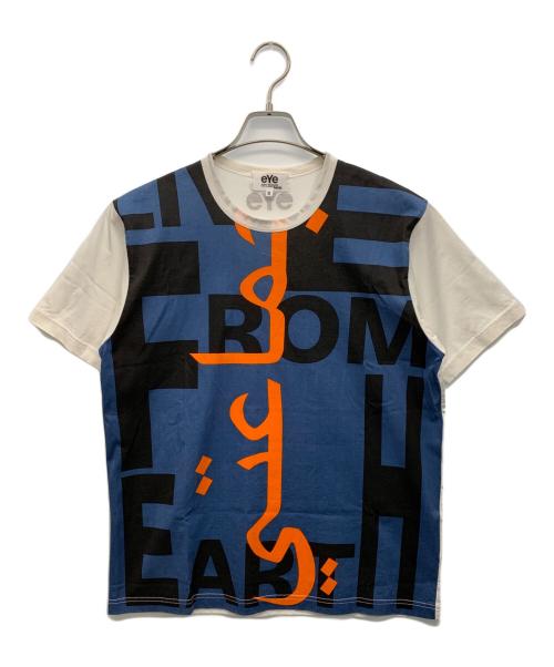 eYe JUNYA WATANABE（アイジュンヤワタナベ）eYe JUNYA WATANABE (アイジュンヤワタナベ) Tシャツ ブルー×ホワイト サイズ:Sの古着・服飾アイテム