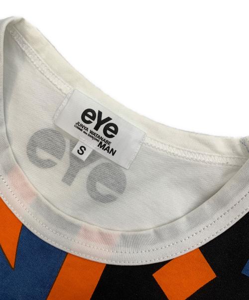 eYe JUNYA WATANABE（アイジュンヤワタナベ）eYe JUNYA WATANABE (アイジュンヤワタナベ) Tシャツ ブルー×ホワイト サイズ:Sの古着・服飾アイテム