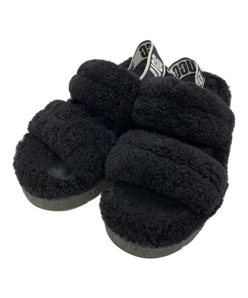 UGG（アグ）UGG (アグ) ボアサンダル ブラック サイズ:25の古着・服飾アイテム