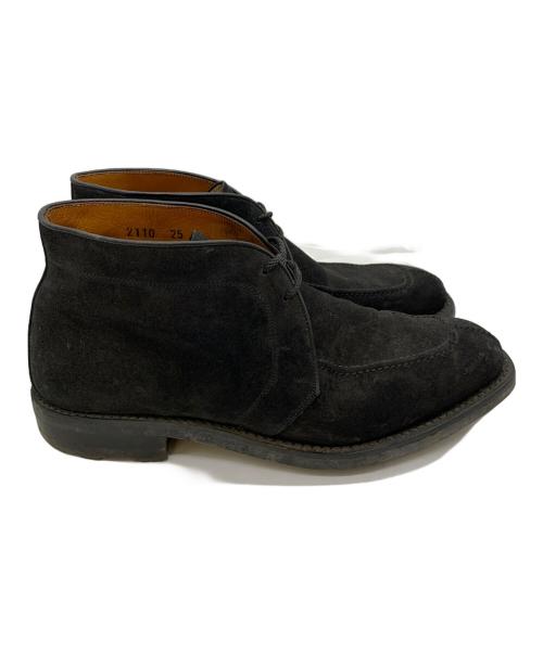 SCOTCH GRAIN × HIROKAWA（スコッチグレイン×ヒロカワ）SCOTCH GRAIN × HIROKAWA (スコッチグレイン×ヒロカワ) スウェードＵチップブーツ ブラック サイズ:25EEEの古着・服飾アイテム